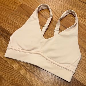 Fabletics Nude/Blush Sports Bra - Small